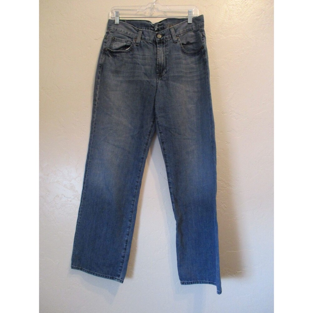 7 For All Mankind Mens Sz 31x30 Relaxed Bootcut Jeans Medium Wash 100% Cotton